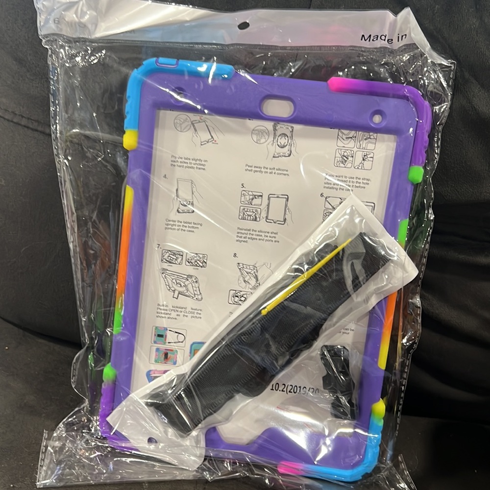 BMOUO iPad 9th/8th/7th Generation Case, Purple iPad 10.2 Case